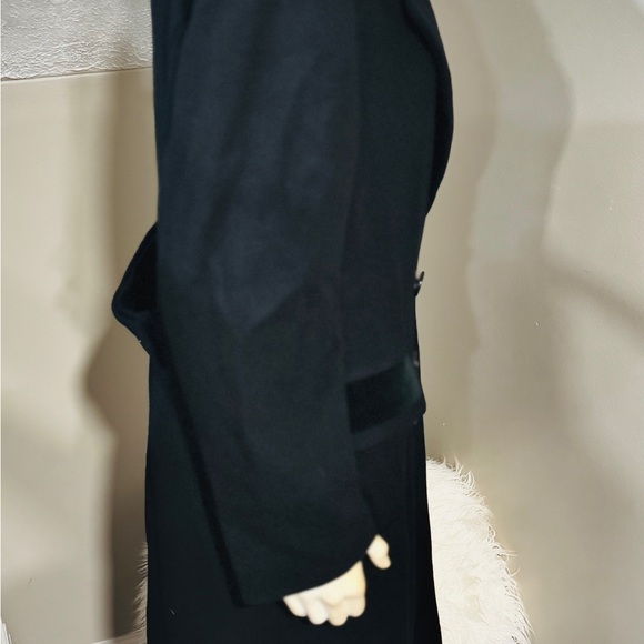 JGHook Long Black Trench Coat - Picture 3 of 16